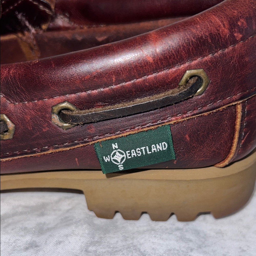 Eastland Dark Brown Leather Women's Moccasins - Picture 5 of 8